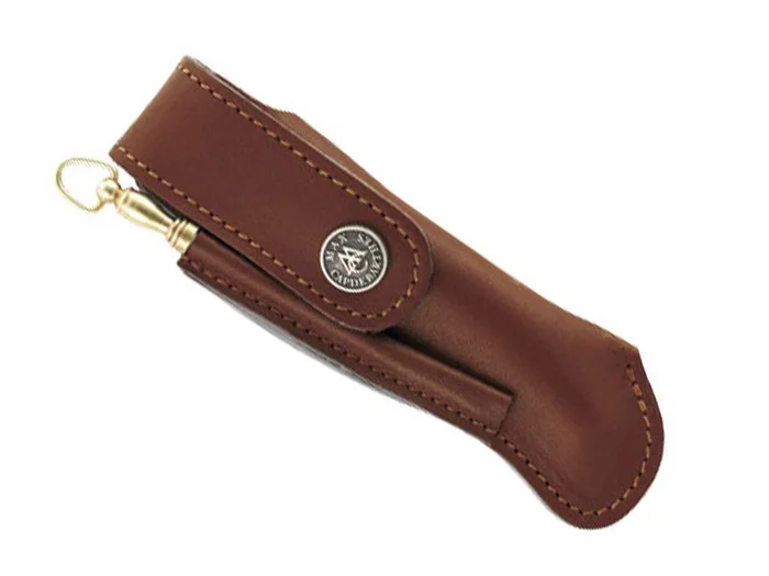 BEL 67812 ETUI MAX CAPDEBARTHES CUIR PEROU LAGUIOLE 12CM + FUSIL