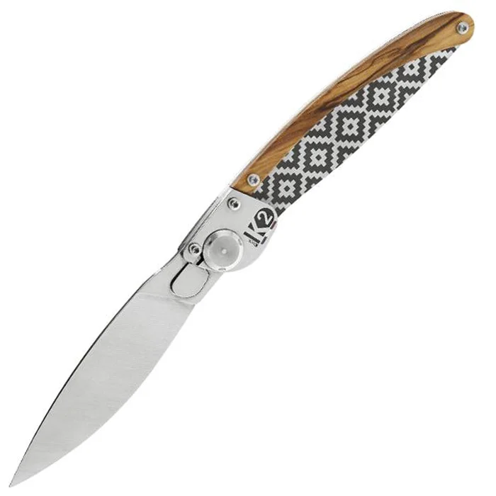 BEL K2.08 – COUTEAU K2 OLIVIER DECOR MOSAIQUE
