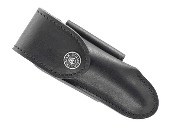 BEL27312 ETUI TRADITION MAX CAPDEBARTHES CUIR NOIR LAGUIOLE 12CM