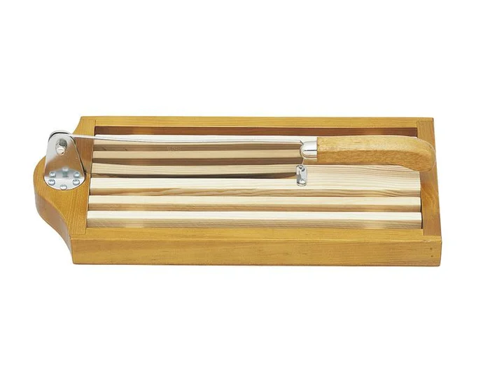 BEL287 COUTEAU A PAIN SUR SOCLE + RAMASSE-MIETTES