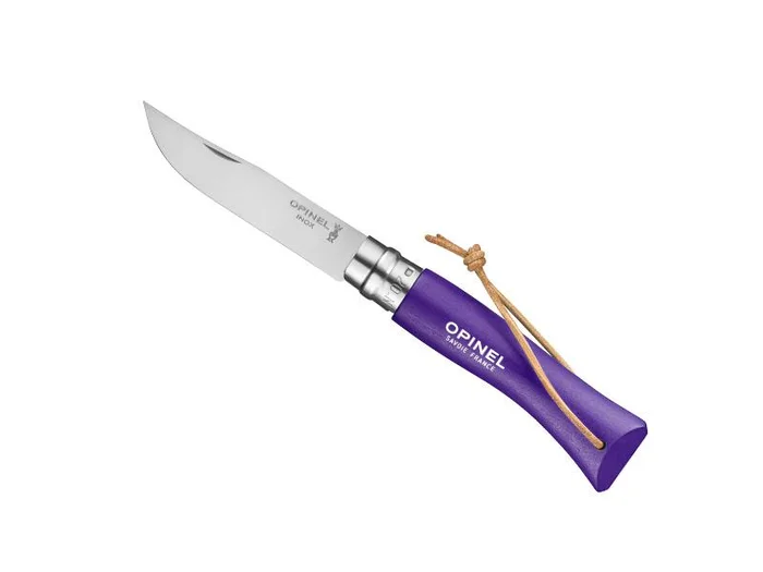 BEL92205 – OPINEL 7 VRI VIOLET + LIEN BAROUDEUR