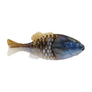 Berkley PowerBait Gilly – 90 mm Citrouille verte d&rsquo;IKE à reflets bleus – PBGL90-IGPB