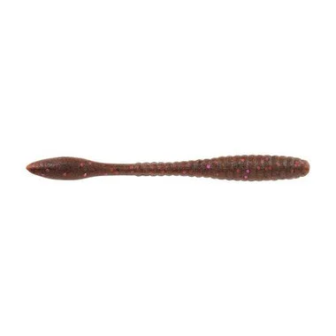 Berkley PowerBait MaxScent Flat Worm -3.6&Prime; – Cannelle Violette