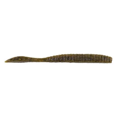 Berkley PowerBait MaxScent Flat Worm – 4.25&Prime; – Vert Citrouille