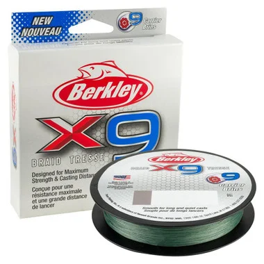 Berkley x9 Braid – Filler Spool – Low-Vis Green