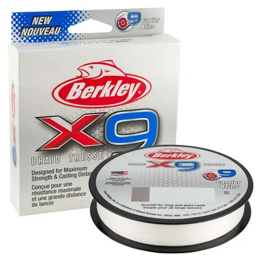 Berkley x9 Braid Crystal – 100lb – 219 yds – X9B330100-CY