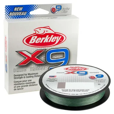 Berkley x9 Braid Low-Vis Green – 15lb – 164 yds – X9BFS15-22
