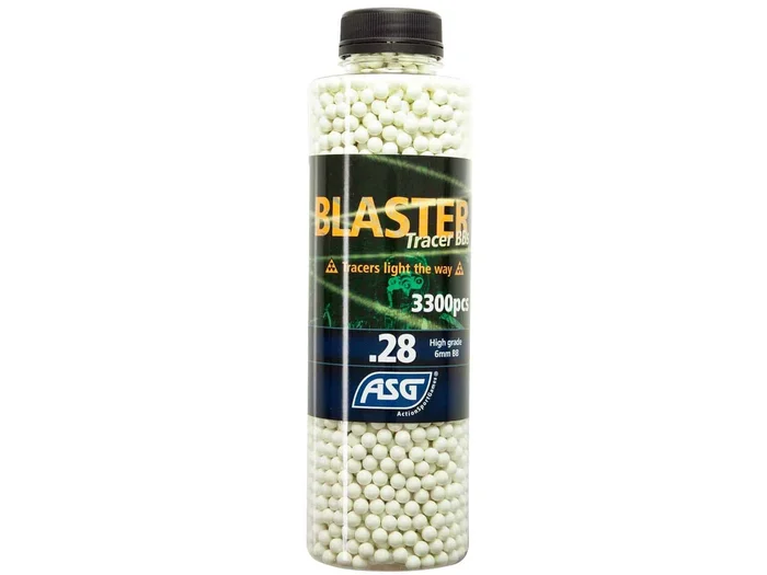 BILLES 0.28G BLASTER TRACANTES VERTES EN BOUTEILLE DE 3300