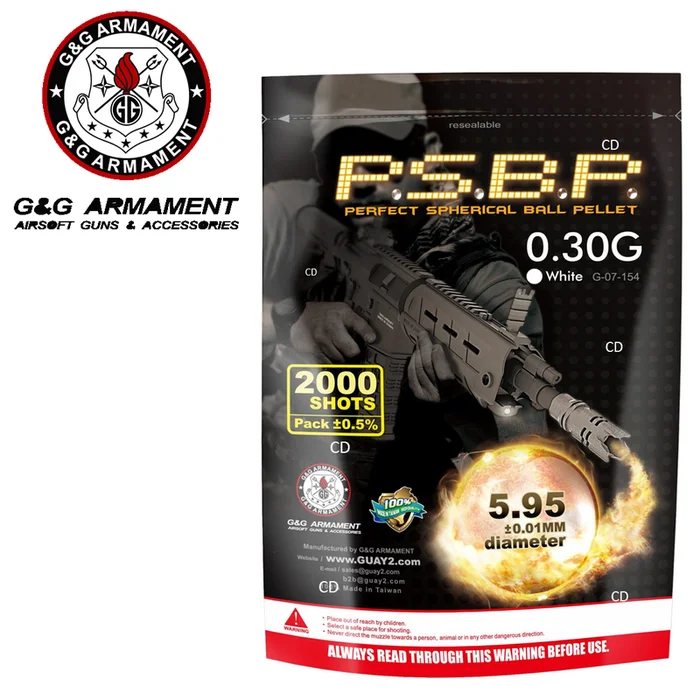 BILLES G&G ARMAMENT PERFECT GRISES 0.30G PAR 2000