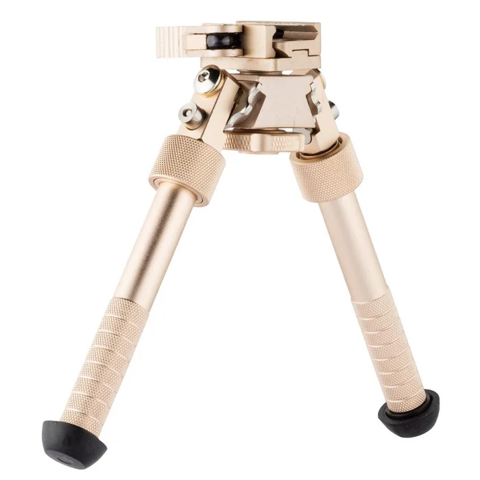 Bipied BO Manufacture RIS Tactique en Métal Bronze – Rotule Ajustable – Stabilité et Précision Sur Le Terrain