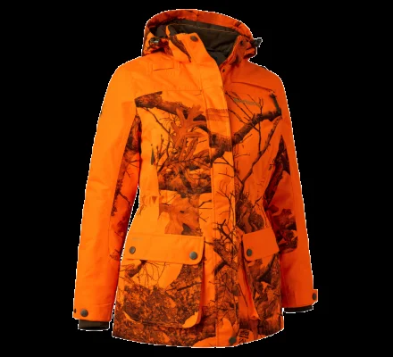 Blouson de chasse hiver Eagle femme orange camo realtree Deerhunter