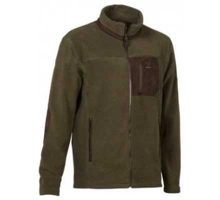 Blouson polaire brodé kaki PERCUSSION