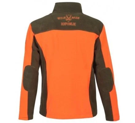 Blouson polaire brodé Sanglier orange PERCUSSION – Image 2