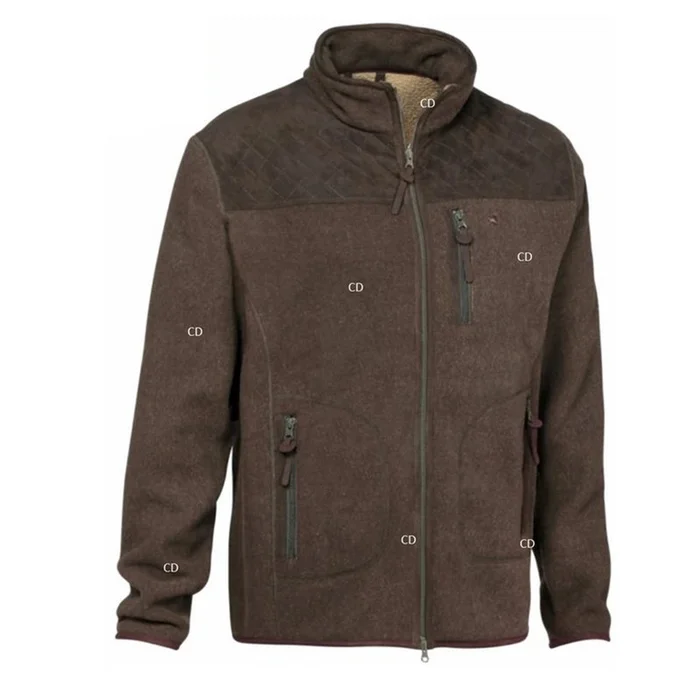 Blouson Polaire Homme Zippé Verney Carron Presly Evo Marron