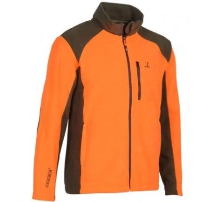 Blouson polaire orange brodé PERCUSSION