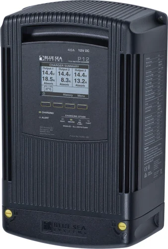 Blue Sea – chargeur de batterie p12, sortie 12v, entrée 120/230v, 40amp, 3 banques