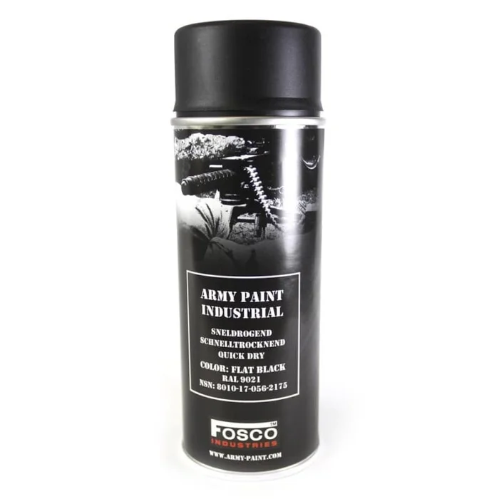 Bombe de peinture militaire (400 ml) Flat Black