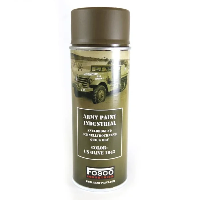Bombe de peinture militaire (400 ml) US Olive 1942