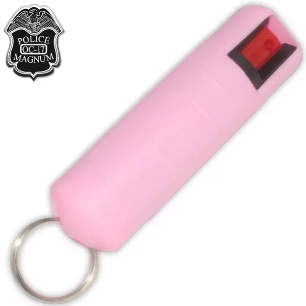 Bombe gel poivre 20ml + porte clé – lacrymo rose