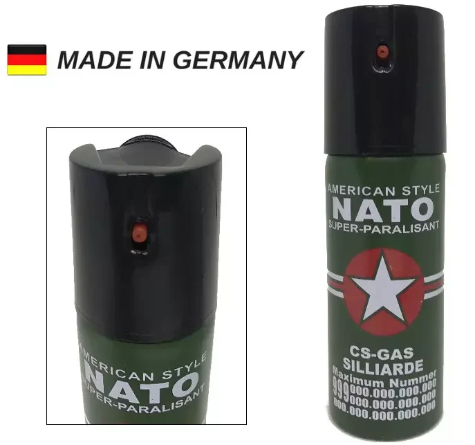 Bombe lacrymogène 60ml GAZ défense – Lacrymo NATO
