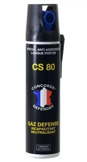 Bombe lacrymogène 75ml GAZ CS lacrymo – aérosol spray