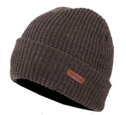 Bonnet acrylique /laine marron SOMLYS