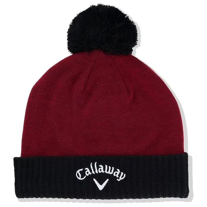 Bonnet Callaway Golf TA Pom Beanie Wine Black