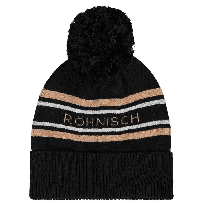Bonnet Rohnisch Sporty Pom Beanie Black