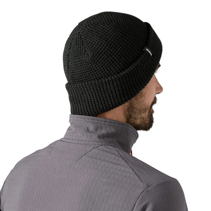 Bonnet Unisexe Patagonia Snowdrifter – Black – Image 3