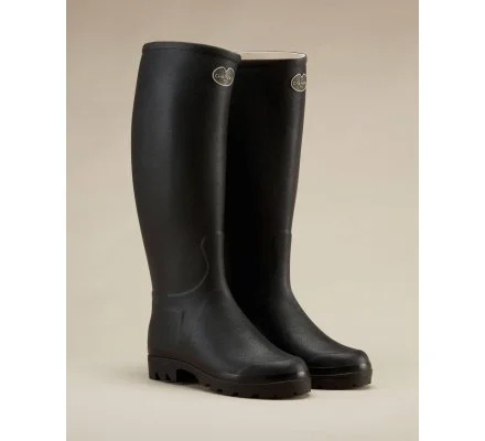 Bottes cuir Noir Saint-Hubert femme LE CHAMEAU