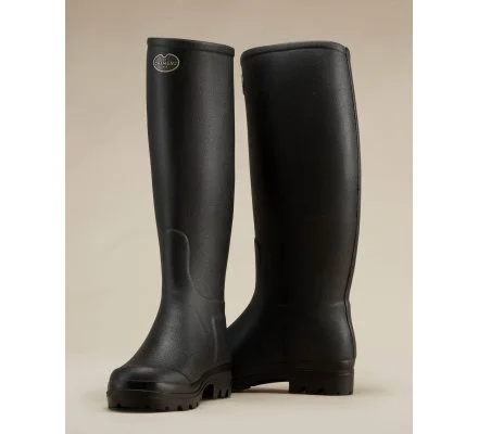 Bottes cuir Noir Saint-Hubert femme LE CHAMEAU – Image 4