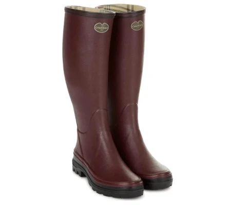 Bottes femme Giverny doublées Jersey cerise LE CHAMEAU