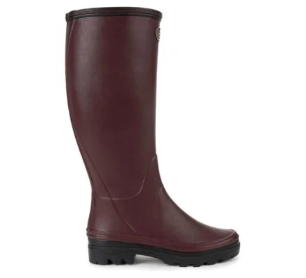 Bottes femme Giverny doublées Jersey cerise LE CHAMEAU – Image 2