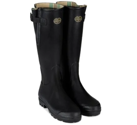 Bottes femme noires Vierzon doublées jersey LE CHAMEAU