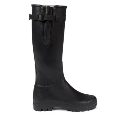 Bottes femme noires Vierzon doublées jersey LE CHAMEAU – Image 2