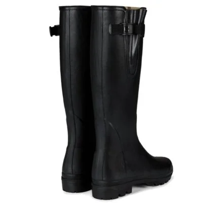 Bottes femme noires Vierzon doublées jersey LE CHAMEAU – Image 3