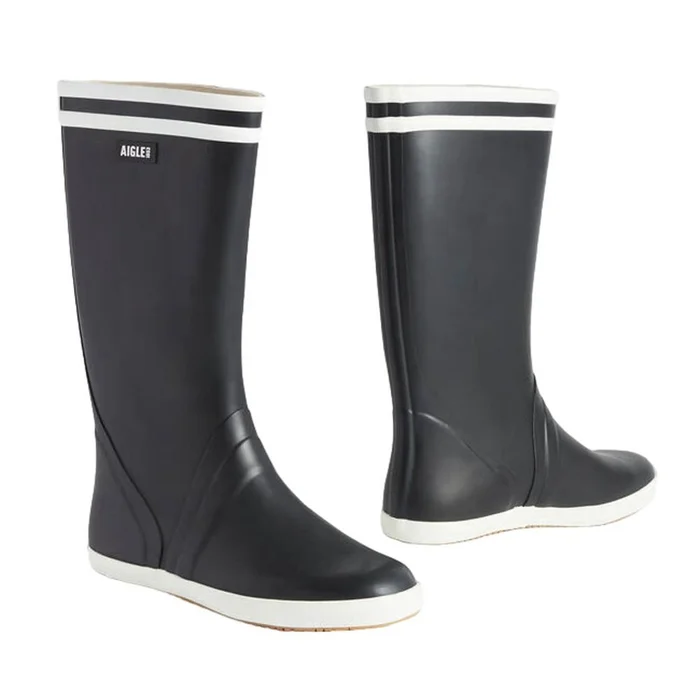 Bottes Homme Aigle Goeland 2 Marine Blanc – Imperméables et Légères – Confort et Protection Optimale