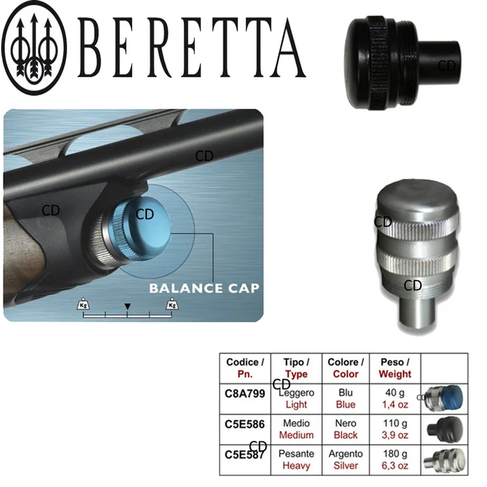 Bouchon Balance Cap Argent 180g Pour Fusil Beretta A400 Xcel