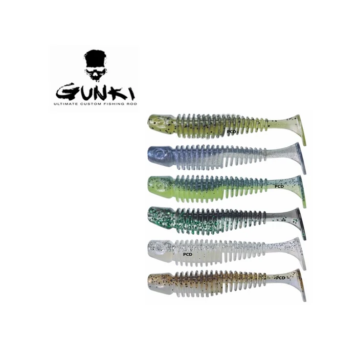Box Leurres Souples Gunki Tipsy SXL Clear Water 10CM Par 60