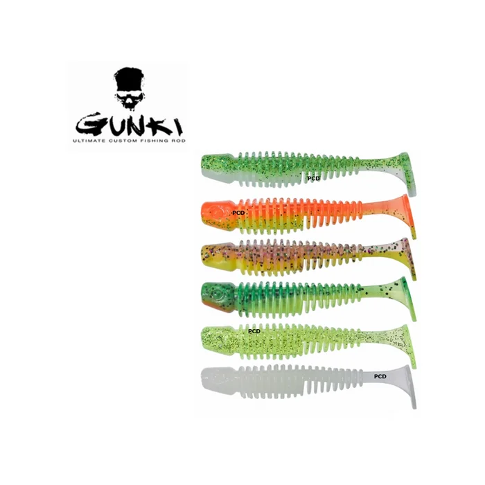 Box Leurres Souples Gunki Tipsy SXL Dark Water 10CM Par 60