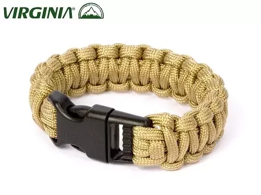 Bracelet en paracorde de survie, ultra-résistant – désert