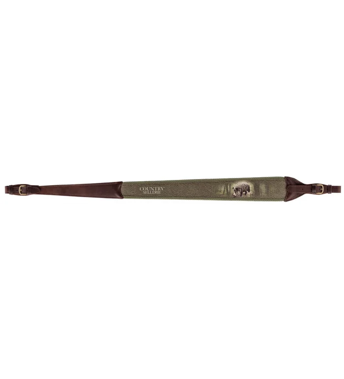 Bretelle carabine en cuir sanglier – Country Sellerie
