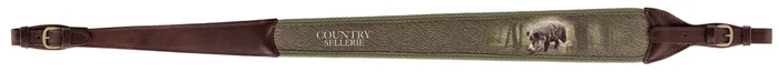Bretelle carabine en cuir sanglier – Country Sellerie
