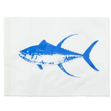 C&H Lures – Drapeau, Thon jaune, 18 po x 12 po / 45,7 cm x 30,4 cm
