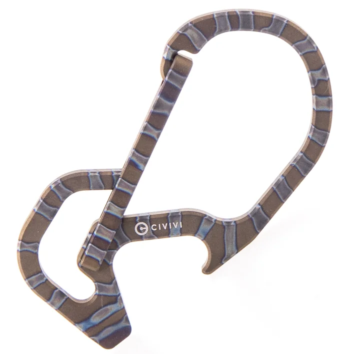 CA-01B – Civivi mousqueton titane
