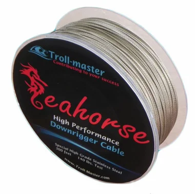 Câble de treuil Troll-Master Seahorse – Acier inoxydable 300 pi / test de 140 lb