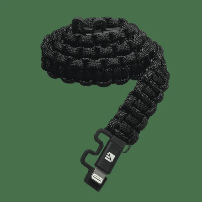 Cable paracorde USB-Micro USB – 60 cm – Noir
