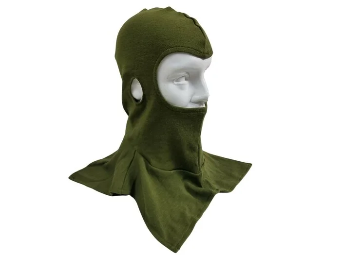 Cagoule 1 trou de l’armée britannique, AFV Crew ignifuge, vert olive