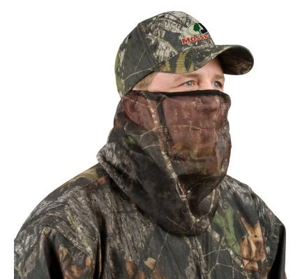 Cagoule 3 /4 en maille Mossy Oak Break Up
