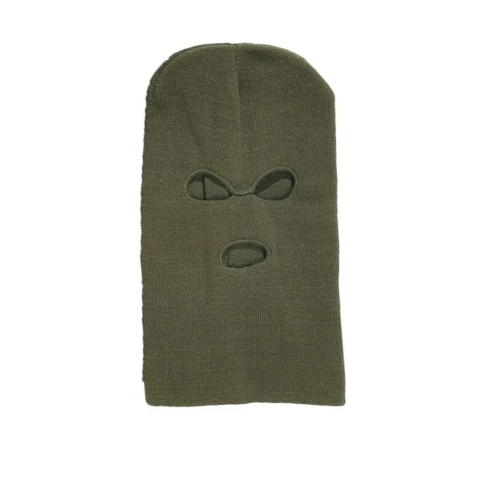 Cagoule 3 trous 100% acrylique Verte